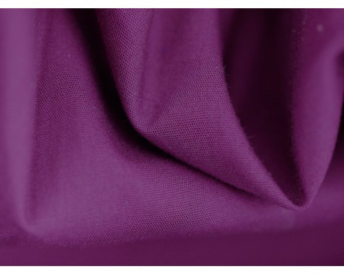 Plain Cotton Poplin Fabric -  Plum Purple